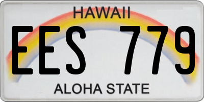 HI license plate EES779