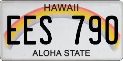 HI license plate EES790