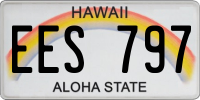 HI license plate EES797