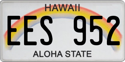 HI license plate EES952