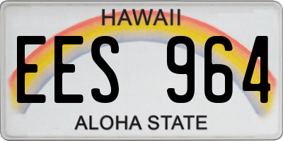 HI license plate EES964