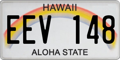 HI license plate EEV148