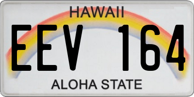 HI license plate EEV164