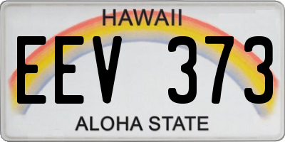 HI license plate EEV373