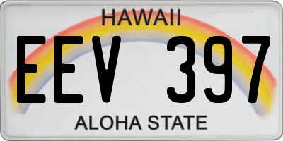 HI license plate EEV397