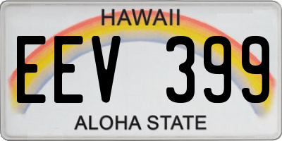 HI license plate EEV399