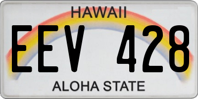 HI license plate EEV428