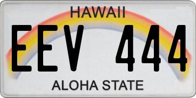 HI license plate EEV444