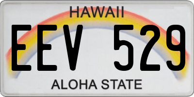 HI license plate EEV529