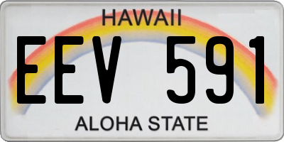 HI license plate EEV591