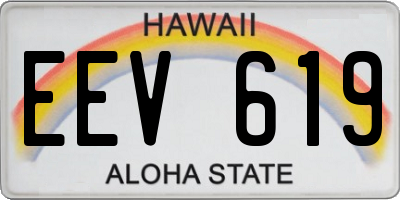 HI license plate EEV619