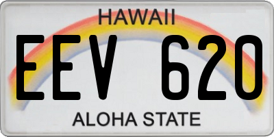 HI license plate EEV620