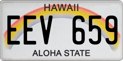 HI license plate EEV659