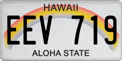 HI license plate EEV719
