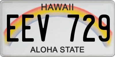 HI license plate EEV729