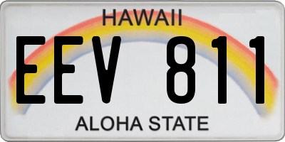 HI license plate EEV811