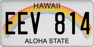 HI license plate EEV814