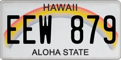 HI license plate EEW879