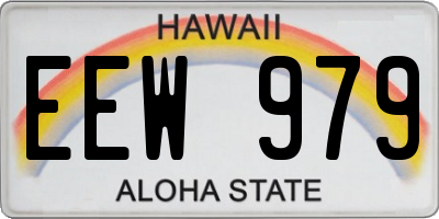 HI license plate EEW979