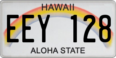 HI license plate EEY128