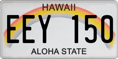 HI license plate EEY150