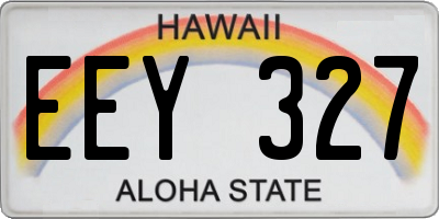HI license plate EEY327