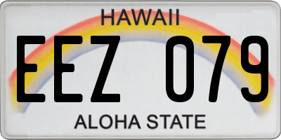 HI license plate EEZ079