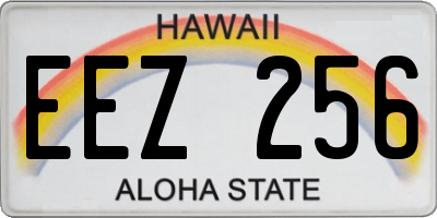 HI license plate EEZ256
