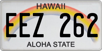 HI license plate EEZ262