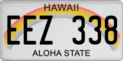 HI license plate EEZ338