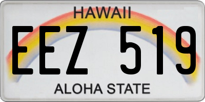 HI license plate EEZ519