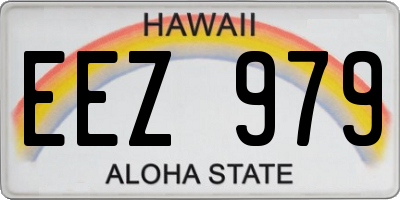 HI license plate EEZ979