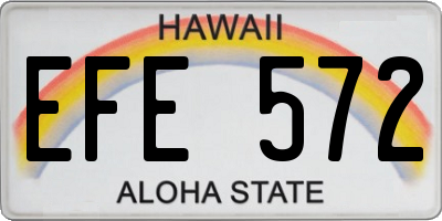 HI license plate EFE572