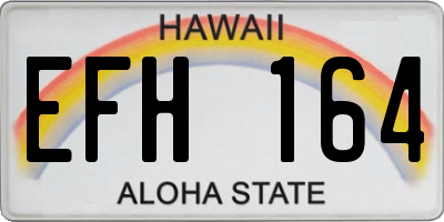 HI license plate EFH164