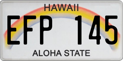 HI license plate EFP145