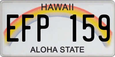 HI license plate EFP159