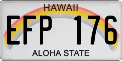 HI license plate EFP176