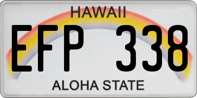 HI license plate EFP338