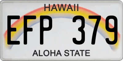 HI license plate EFP379