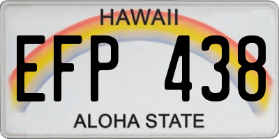 HI license plate EFP438