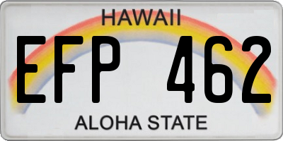 HI license plate EFP462