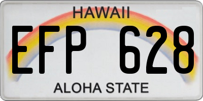 HI license plate EFP628