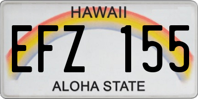 HI license plate EFZ155