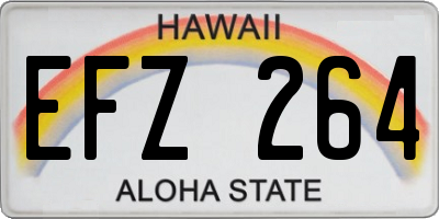HI license plate EFZ264