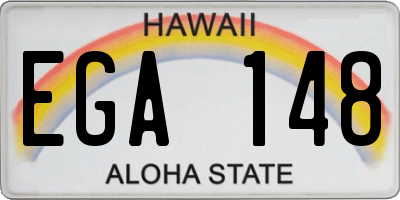 HI license plate EGA148