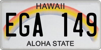 HI license plate EGA149