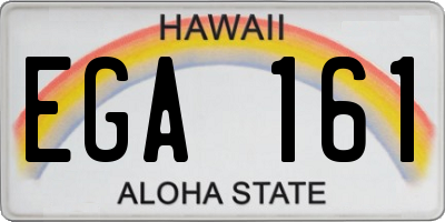 HI license plate EGA161