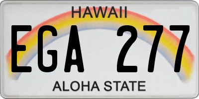 HI license plate EGA277