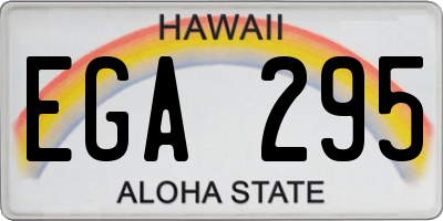 HI license plate EGA295