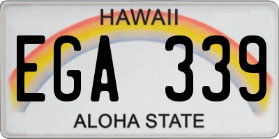 HI license plate EGA339